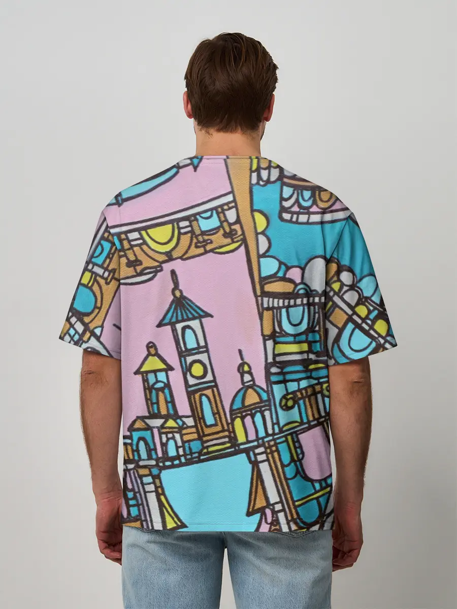 Мужская футболка оверсайз / Римские каникулы