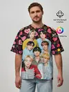 Мужская футболка оверсайз / I Love BTS