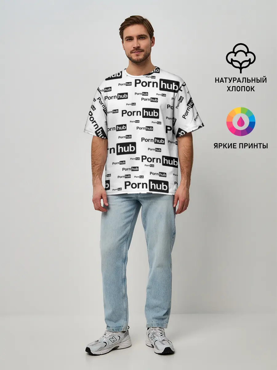 Мужская футболка оверсайз / PornHub