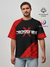 Мужская футболка оверсайз / Cross fire X