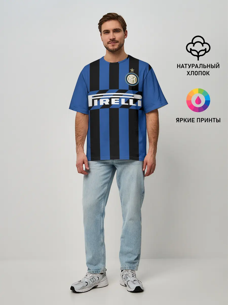 Мужская футболка оверсайз / Интер 19-20 home