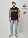 Мужская футболка оверсайз / POP IT / SIMPLE DIMPLE