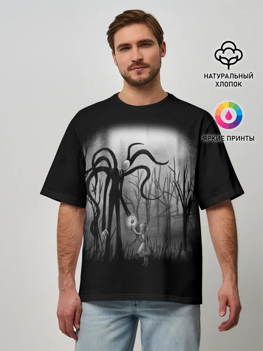 Мужская футболка оверсайз / Slenderman