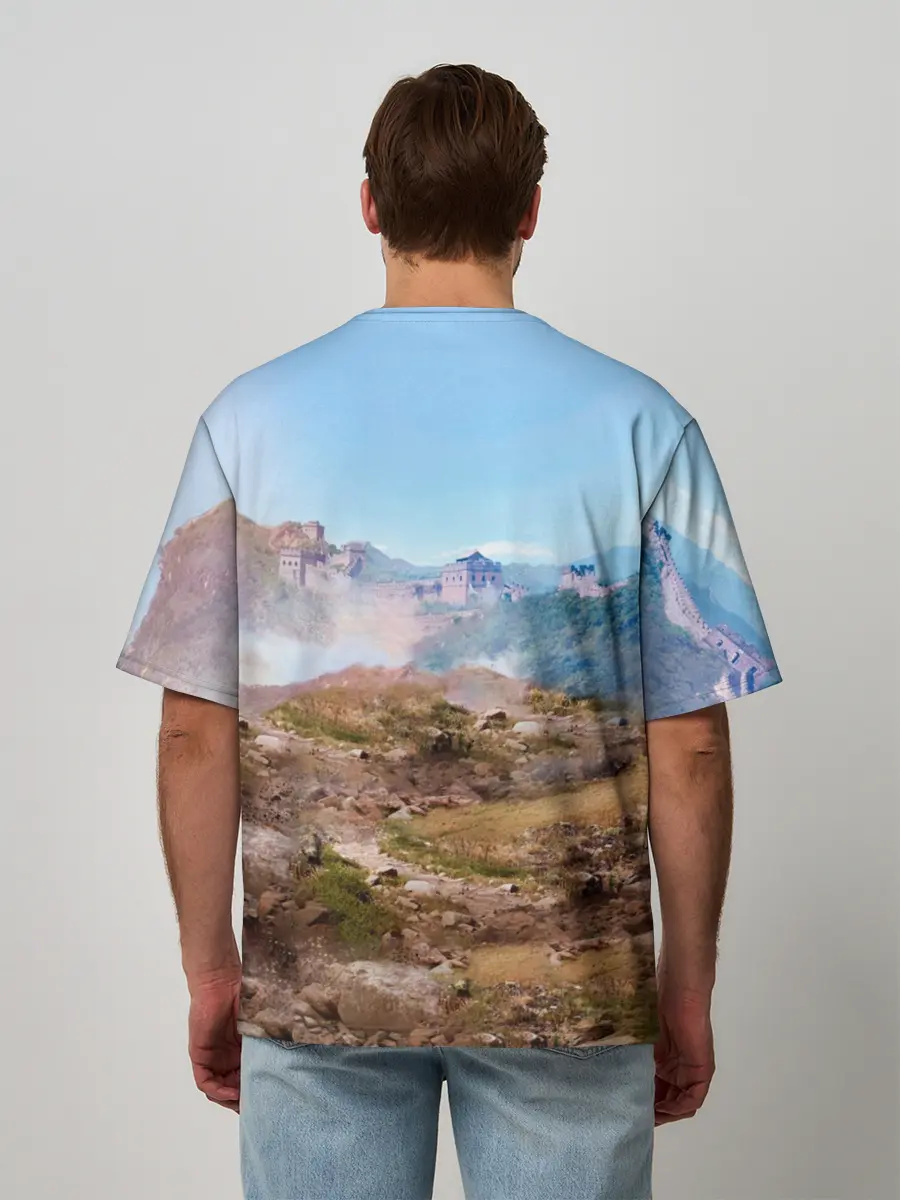 Мужская футболка оверсайз / Танки