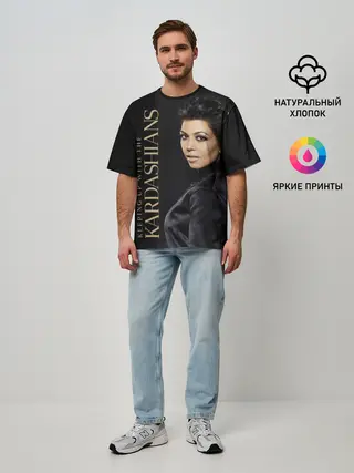 Мужская футболка оверсайз / Семейство Кардашьян