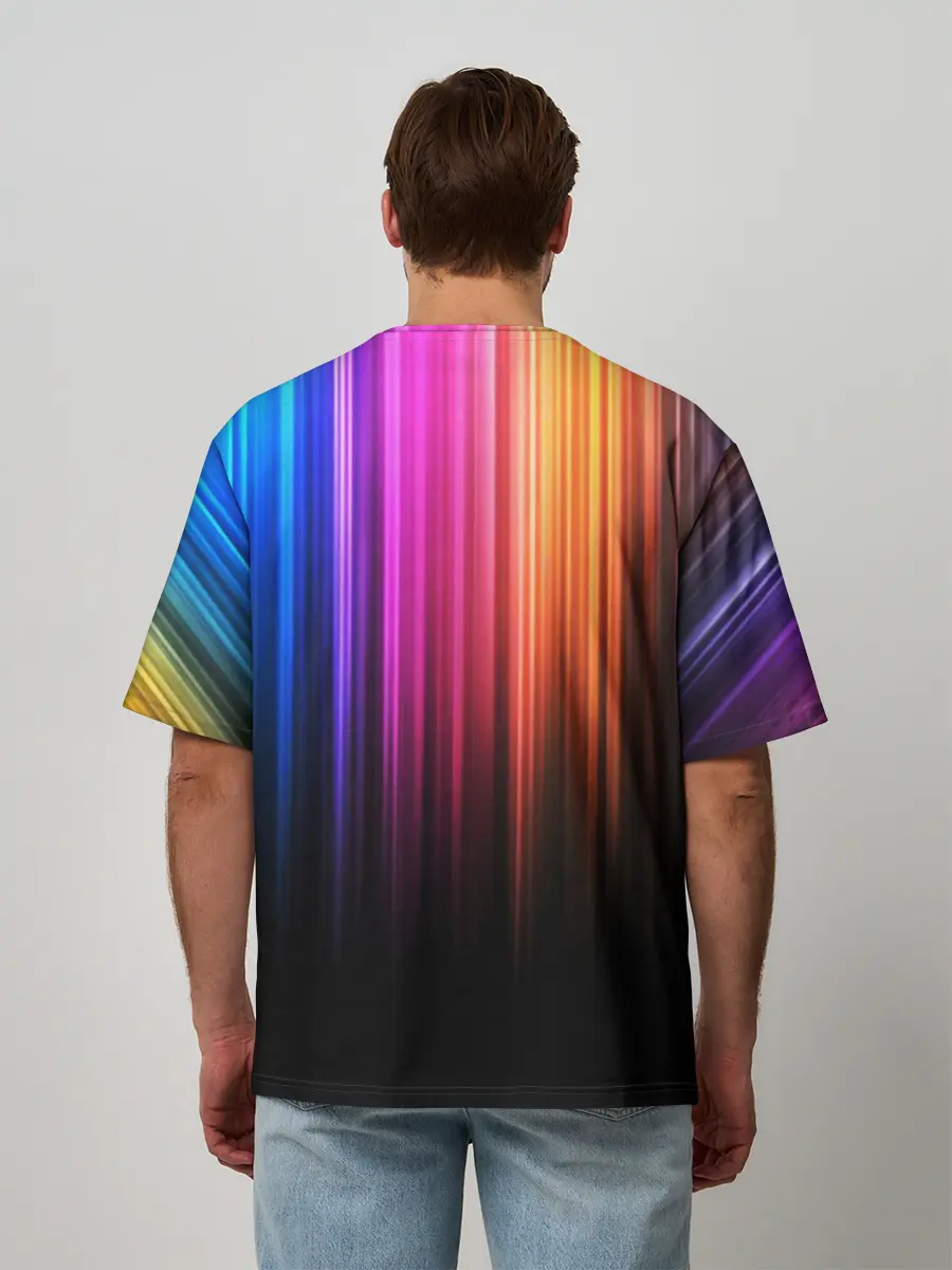 Мужская футболка оверсайз / НЕОНОВЫЙ ЦВЕТ