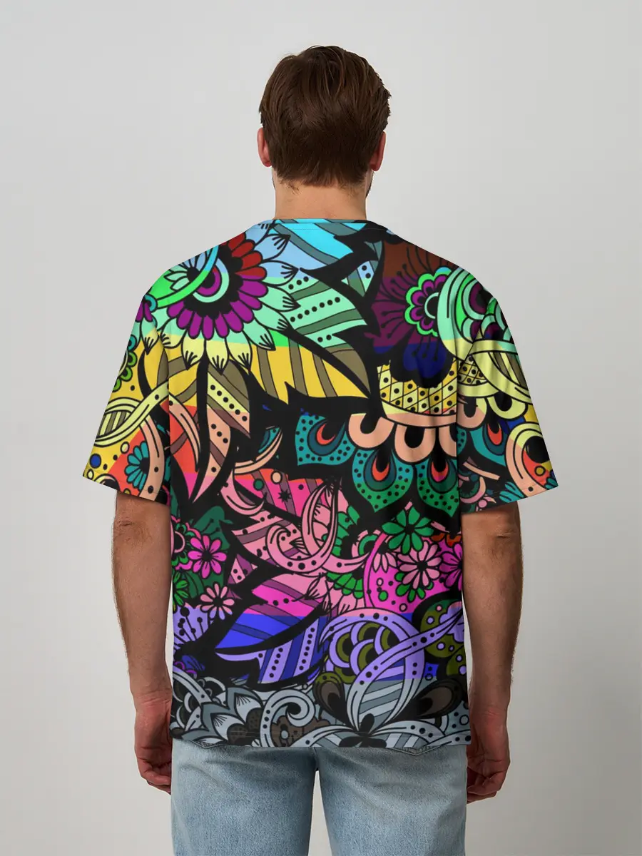 Мужская футболка оверсайз / АЛОХА ГАВАЙИ | ALOHA HAWAII