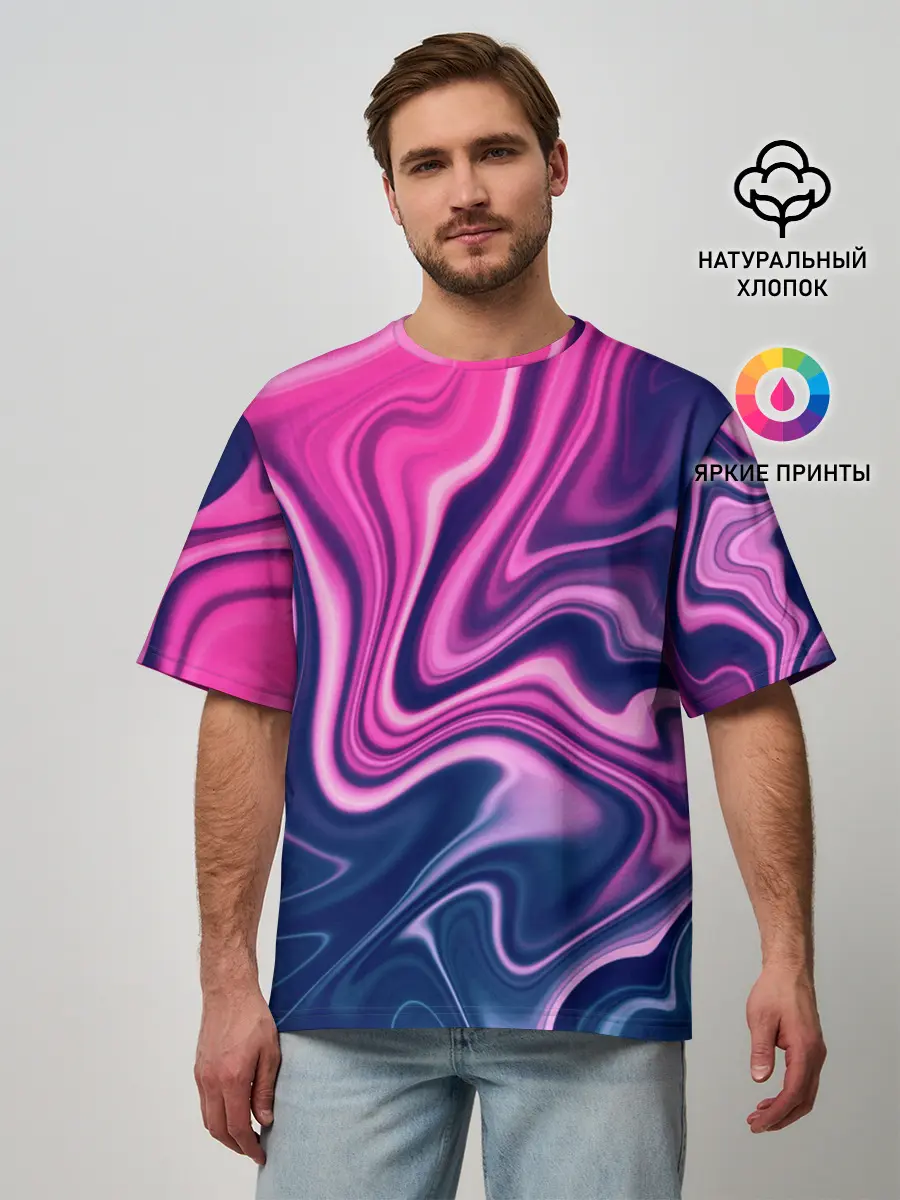 Мужская футболка оверсайз / Abstraction