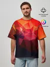 Мужская футболка оверсайз / Абстракция