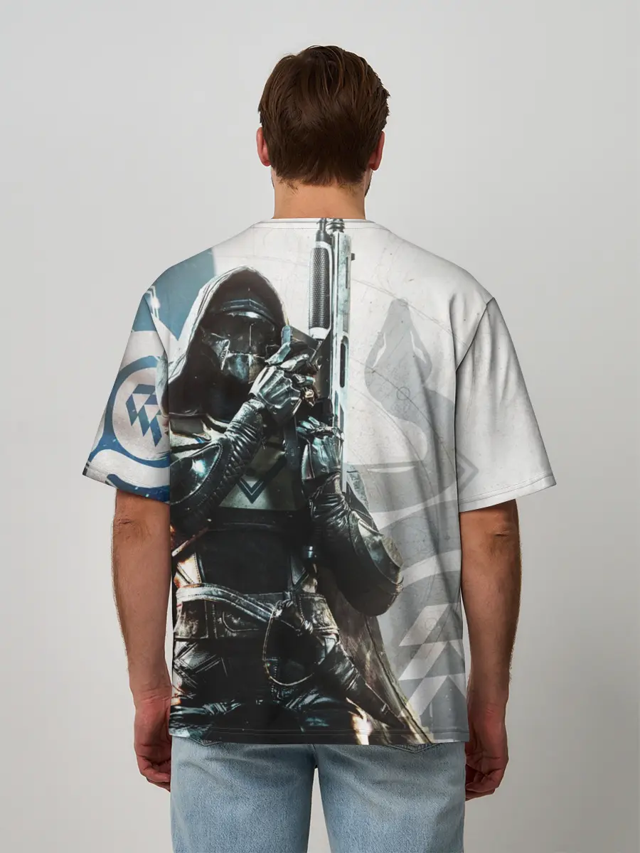 Мужская футболка оверсайз / DESTINY, HUNTER