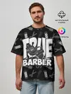 Мужская футболка оверсайз / НАСТОЯЩИЙ БАРБЕР TRUE BARBER