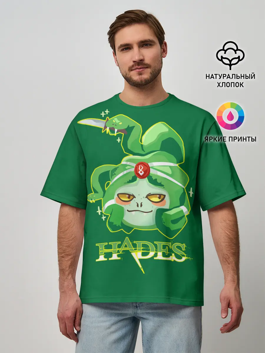 Мужская футболка оверсайз / Hades Dusa Gorgon
