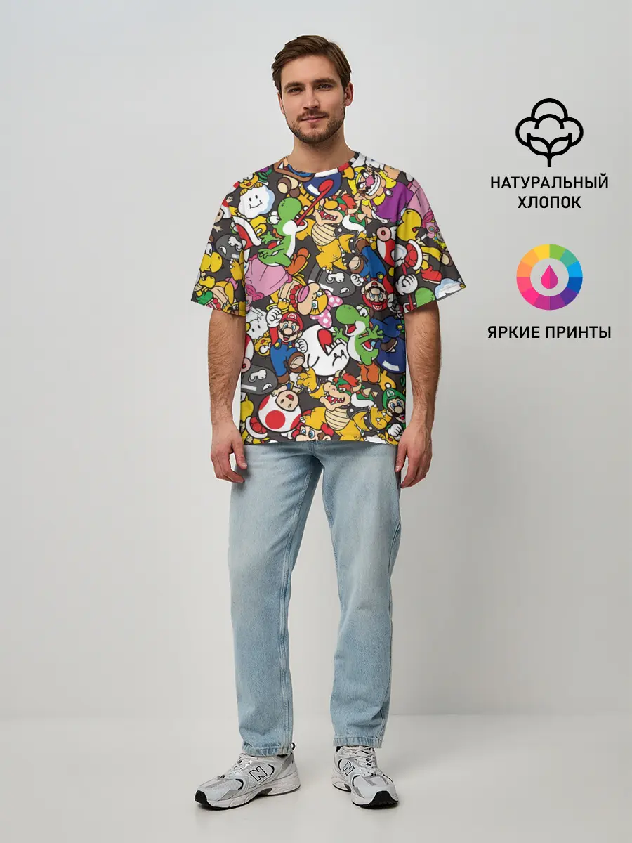 Мужская футболка оверсайз / Capcom World