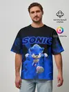 Мужская футболка оверсайз / SONIC