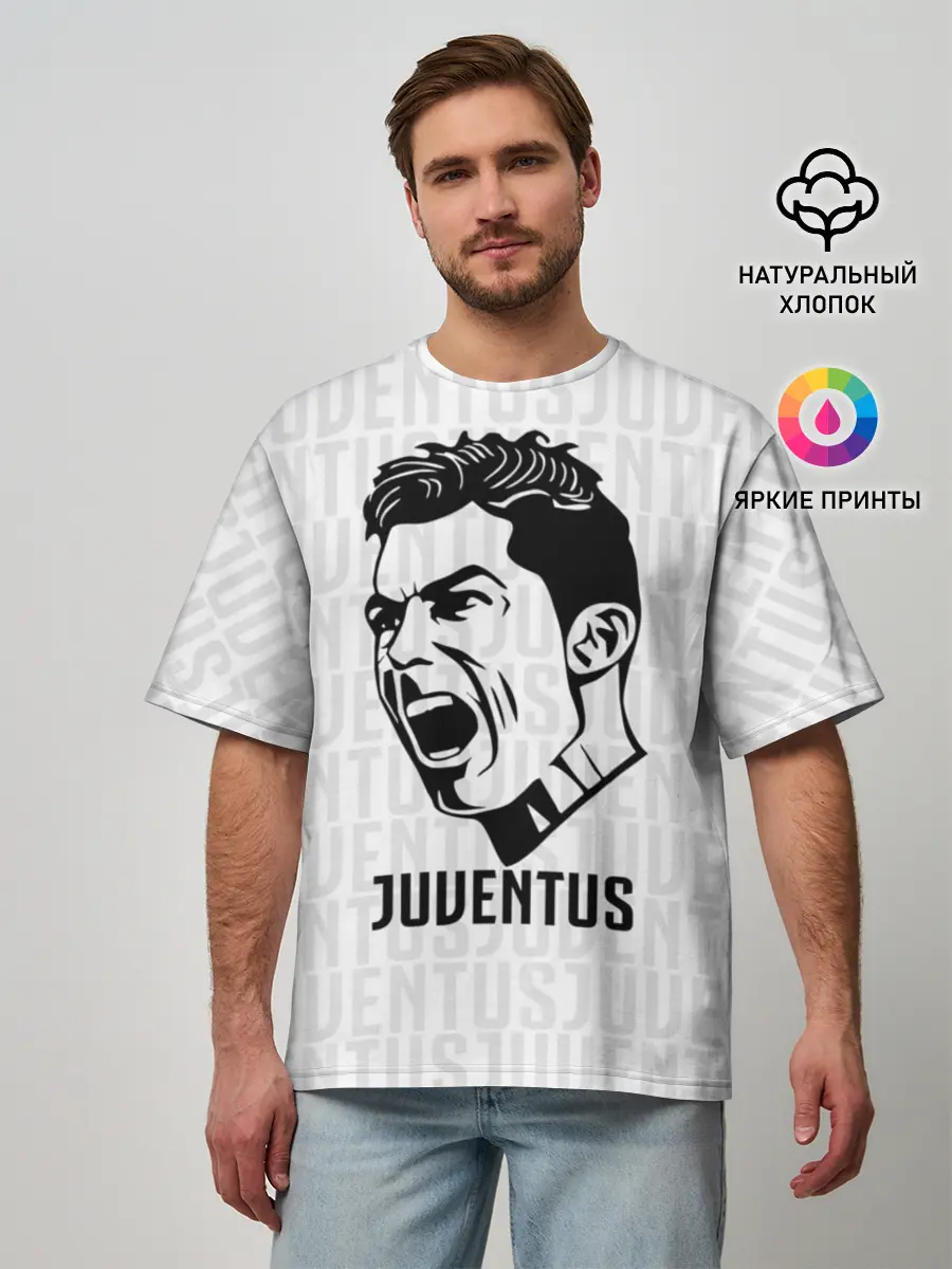 Мужская футболка оверсайз / RONALDO JUVE SPORT