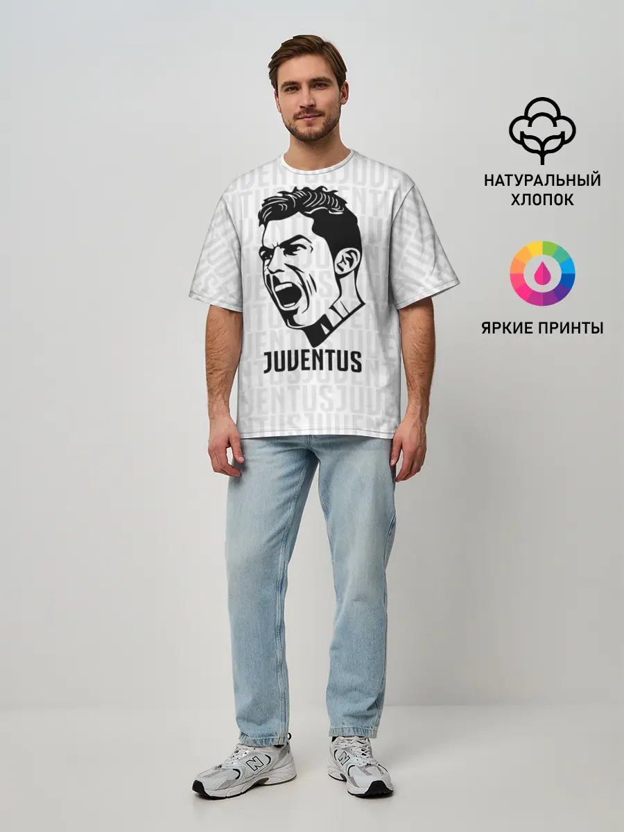 Мужская футболка оверсайз / RONALDO JUVE SPORT