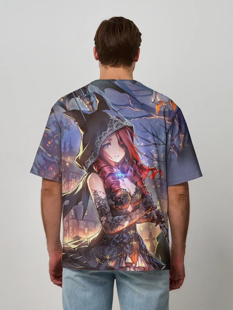 Мужская футболка оверсайз / Однокрылый демон Амира