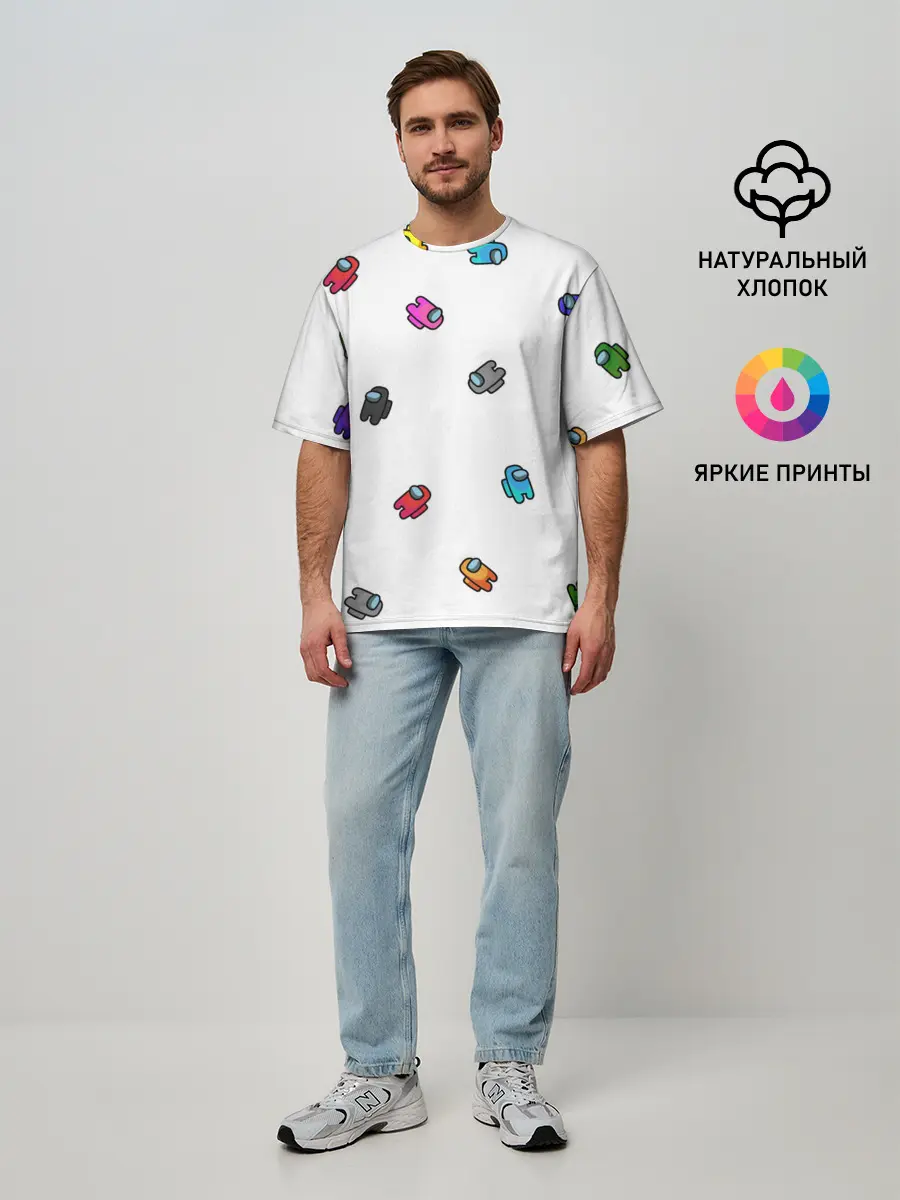 Мужская футболка оверсайз / Among Us