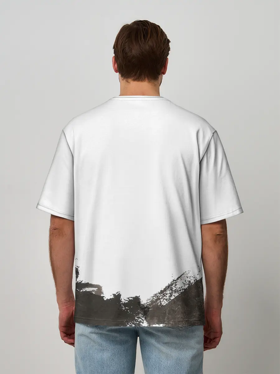 Мужская футболка оверсайз / папей гавна