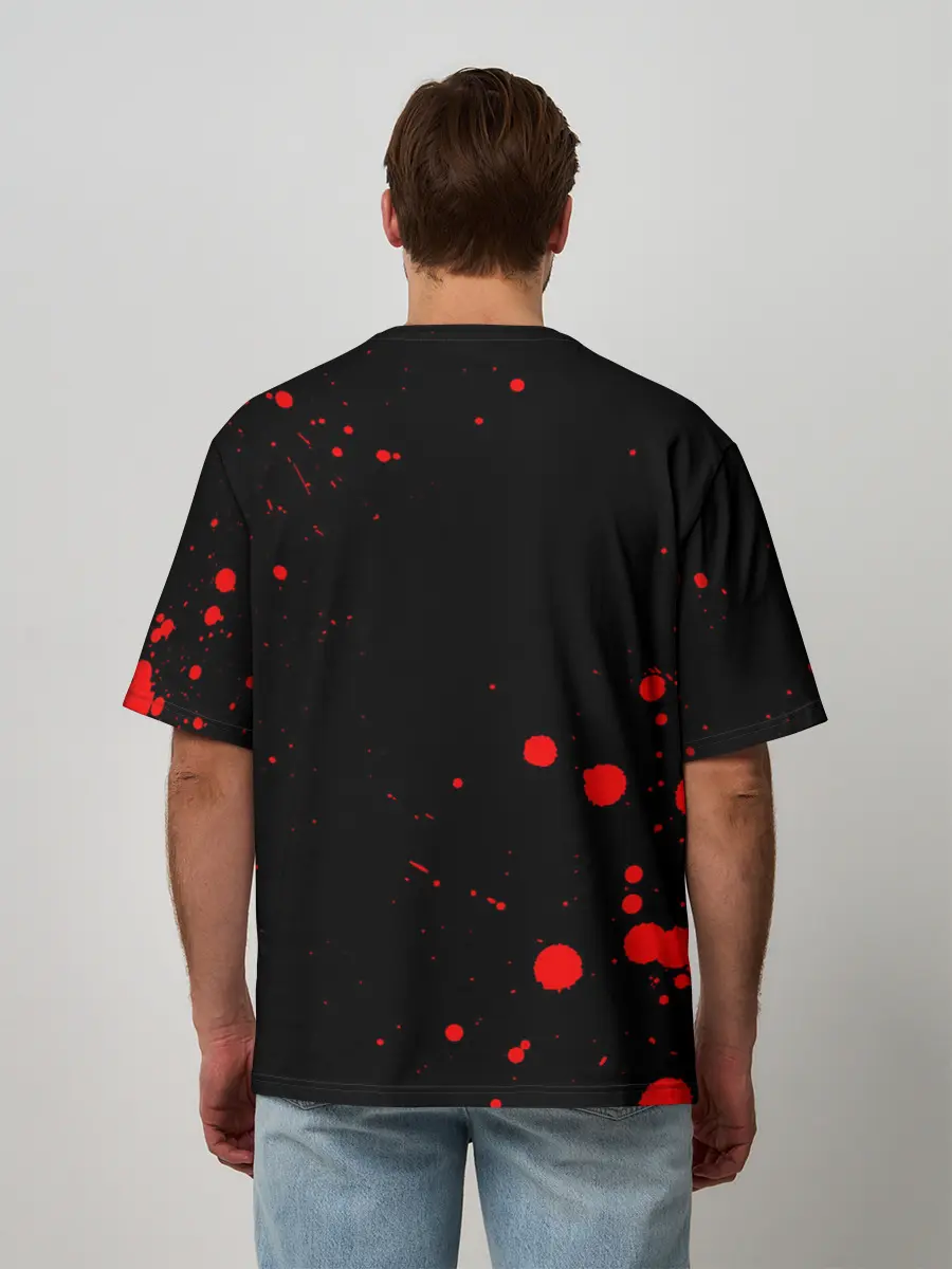 Мужская футболка оверсайз / nCoV | Коронавирус