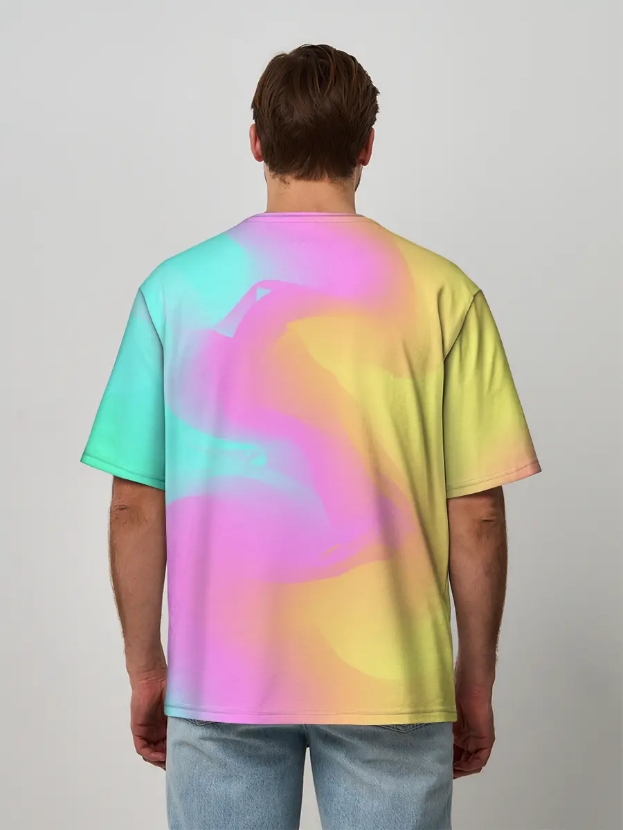 Мужская футболка оверсайз / Кислотная Гипножаба