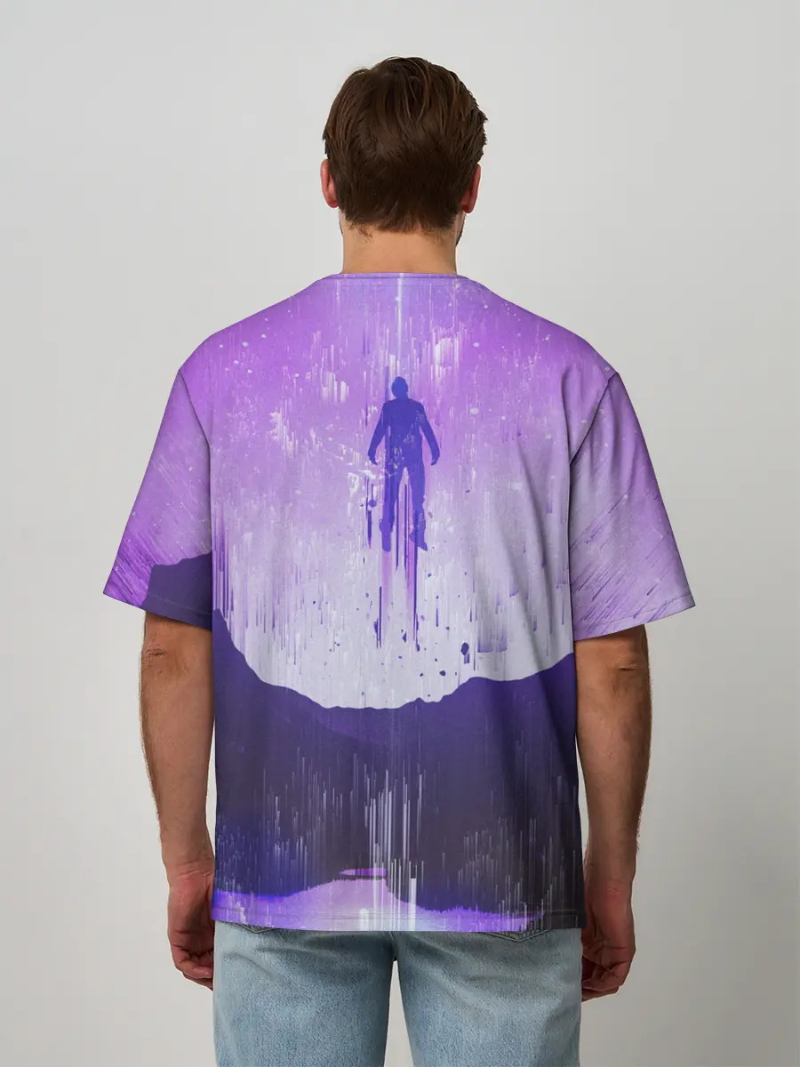 Мужская футболка оверсайз / Парящий в небесах