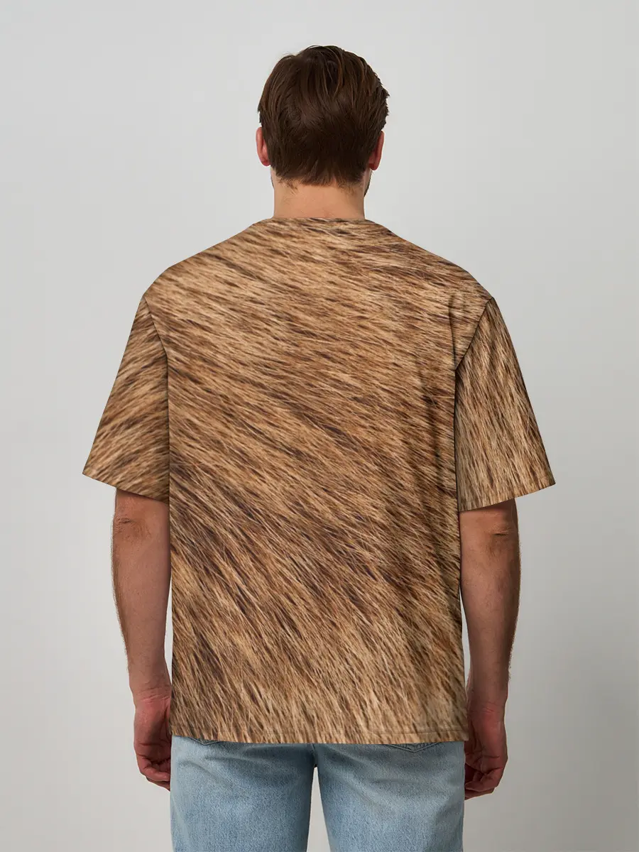 Мужская футболка оверсайз / собака друг человека