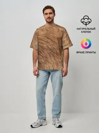 Мужская футболка оверсайз / собака друг человека