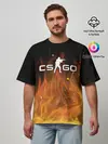 Мужская футболка оверсайз / COUNTER STRIKE