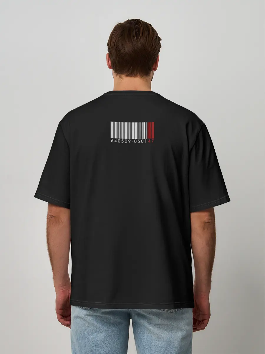 Мужская футболка оверсайз / AGENT 47 HITMAN