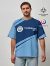 Мужская футболка оверсайз / MANCHESTER CITY Манчестер Сити