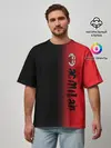 Мужская футболка оверсайз / AC MILAN