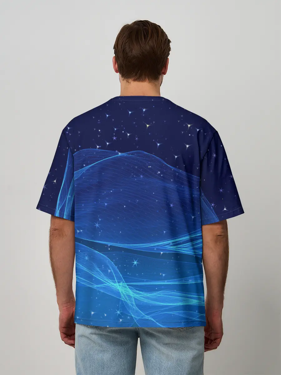 Мужская футболка оверсайз / соник