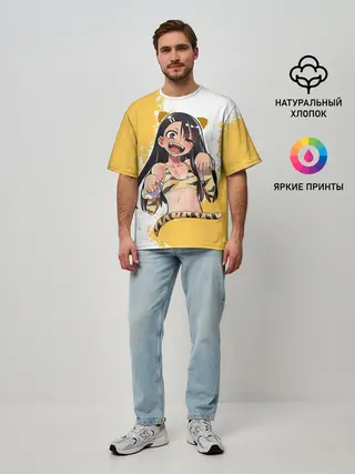 Мужская футболка оверсайз / Nagatora Tigra