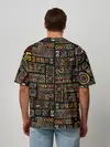 Мужская футболка оверсайз / Этнический орнамент