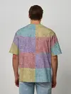 Мужская футболка оверсайз / Patchwork