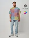 Мужская футболка оверсайз / Patchwork