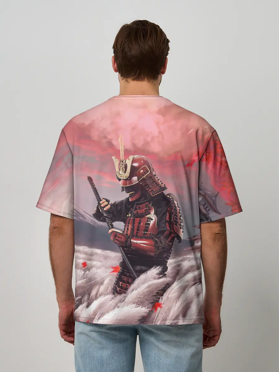 Мужская футболка оверсайз / Ghost of Tsushim | Призрак Цусимы