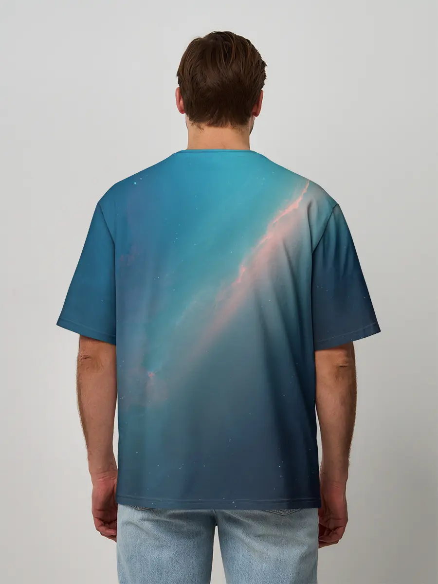 Мужская футболка оверсайз / Космос