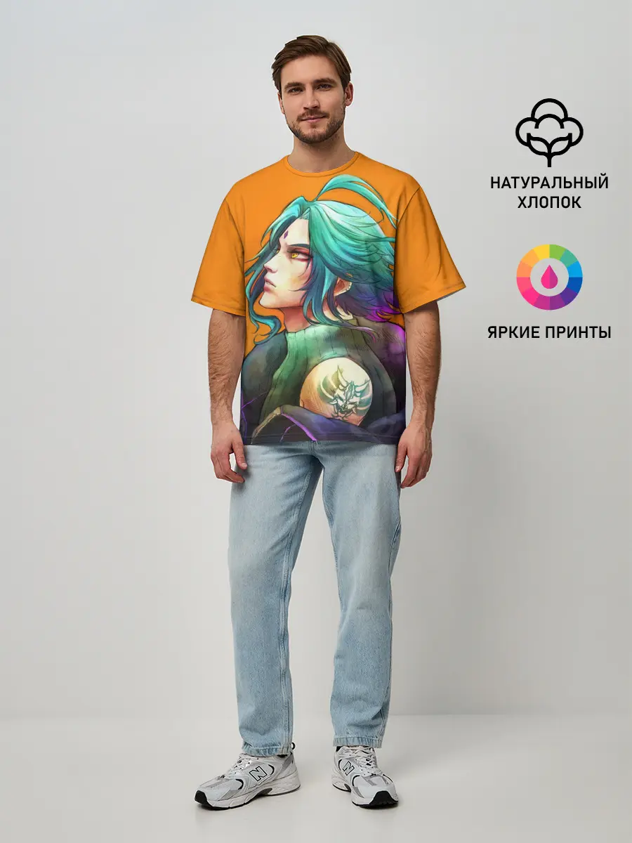 Мужская футболка оверсайз / СЯО / GENSHIN IMPACT