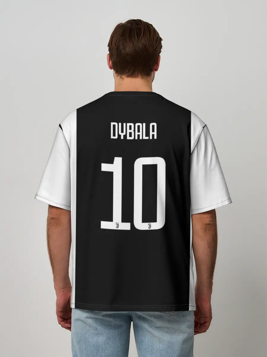 Мужская футболка оверсайз / Дибала Форма Новая Home 18/19