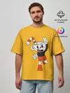 Мужская футболка оверсайз / CUPHEAD
