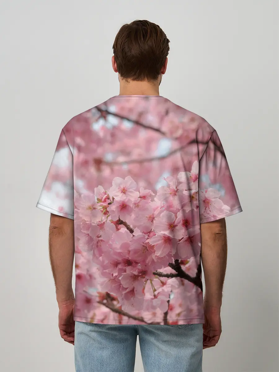 Мужская футболка оверсайз / САКУРА