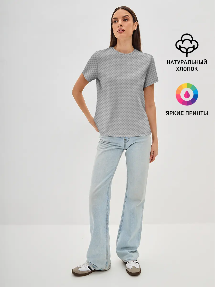 Женская базовая футболка / GRAY CARBON