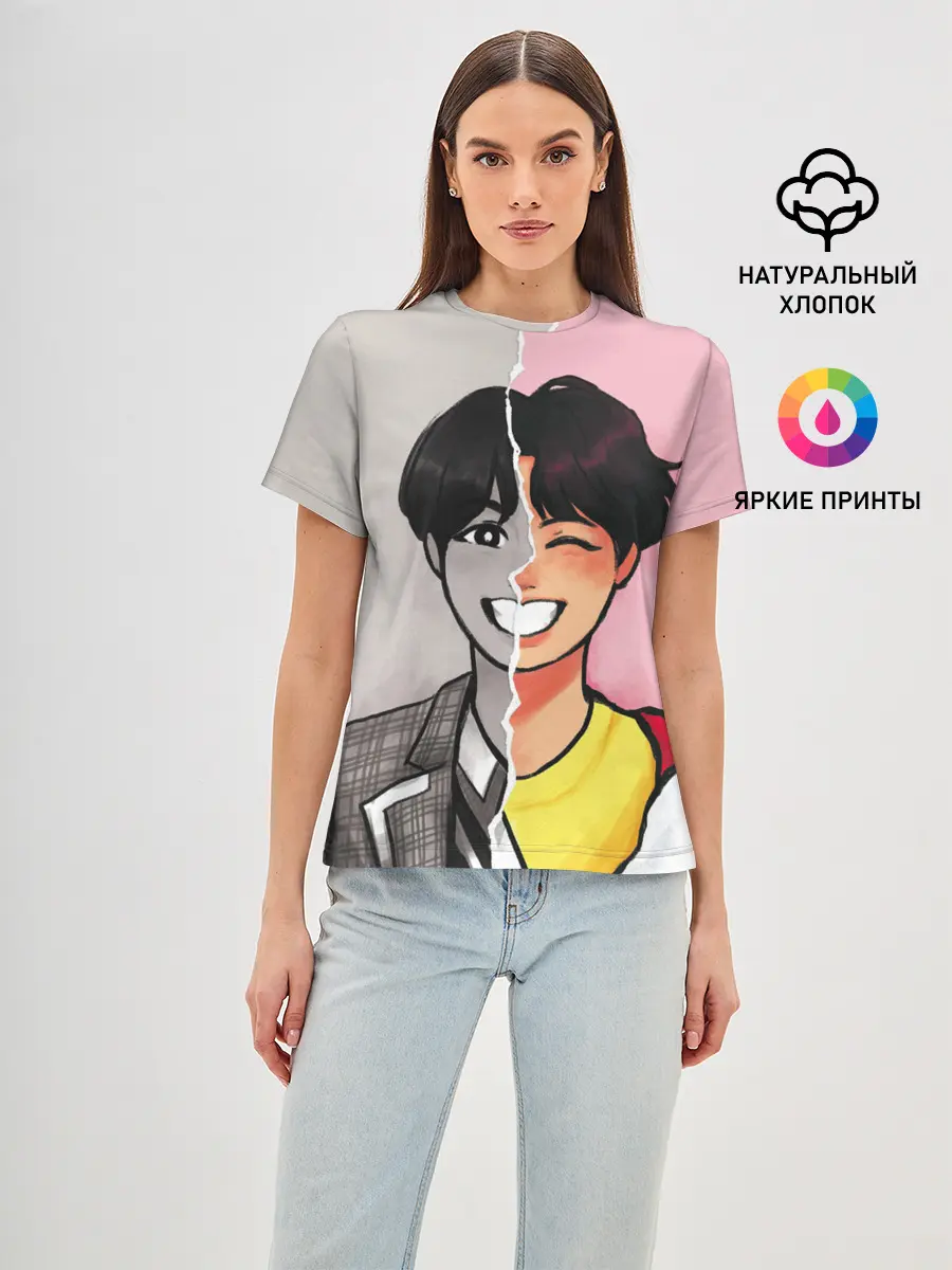 Женская базовая футболка / K-Pop