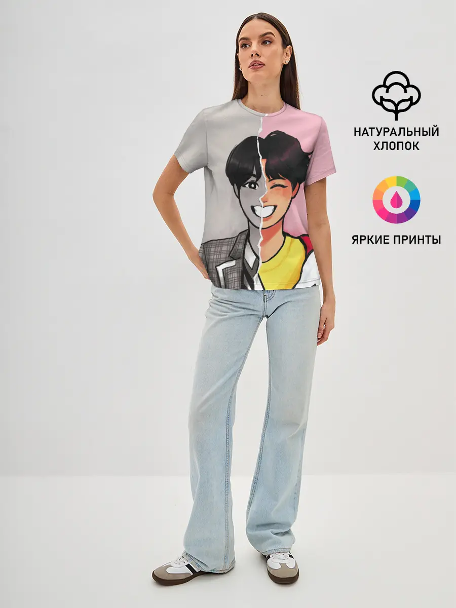 Женская базовая футболка / K-Pop