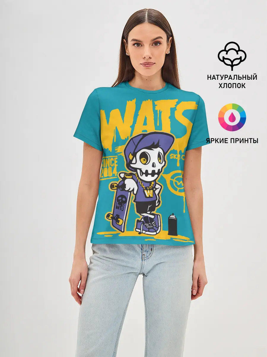 Женская базовая футболка / Граффити Wats