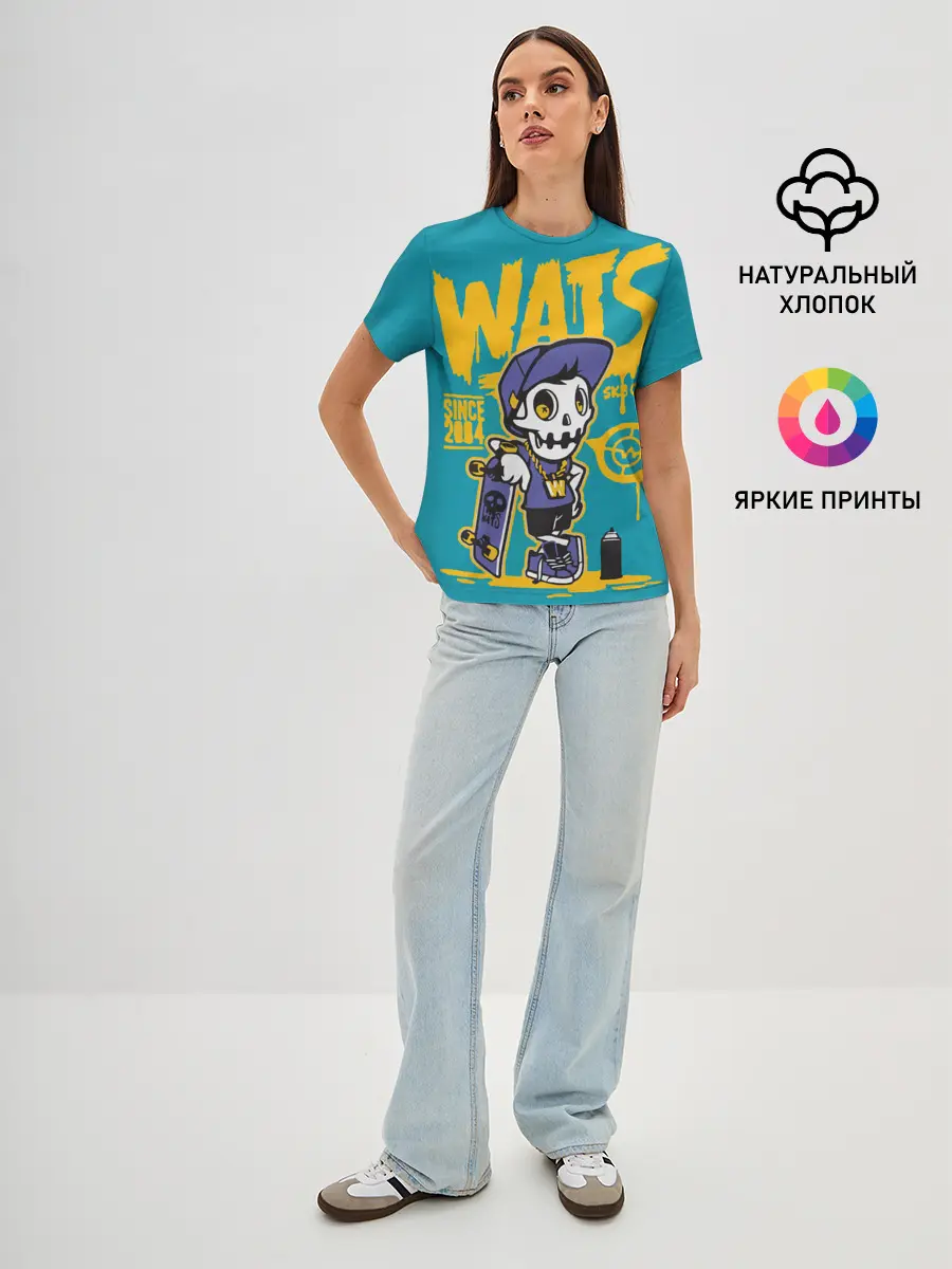 Женская базовая футболка / Граффити Wats
