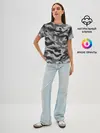 Женская базовая футболка / КАМУФЛЯЖ GRAY