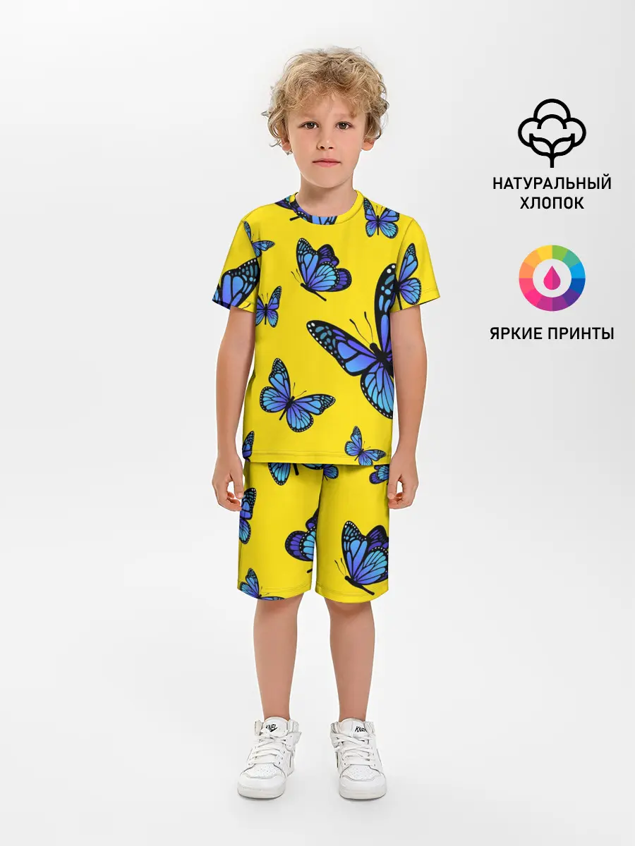 Детская пижама с шортами / БАБОЧКИ